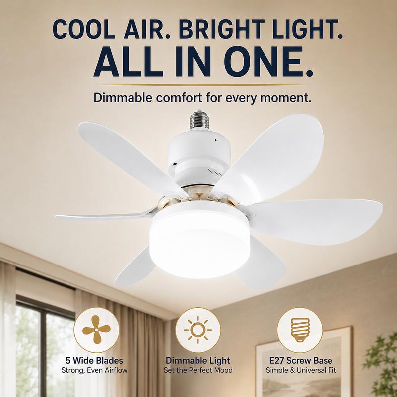 BreezeLuxe™ - No Electrician. No Wiring. Just Screw It In.