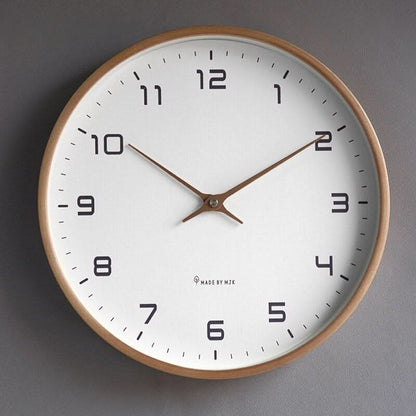 NordWood – Scandinavian Wooden Wall Clock – Minimalist Timeless Design