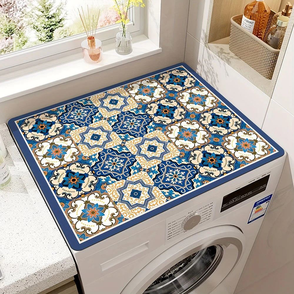 CleanNest Mat - Appliance Cover Mat - Boho Style - Surface Protection
