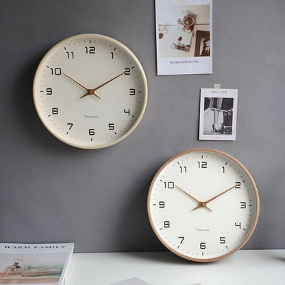 NordWood – Scandinavian Wooden Wall Clock – Minimalist Timeless Design