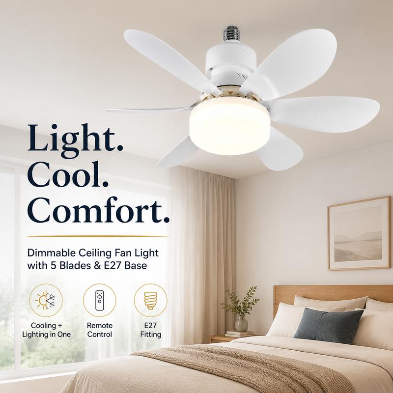 BreezeLuxe™ - No Electrician. No Wiring. Just Screw It In.