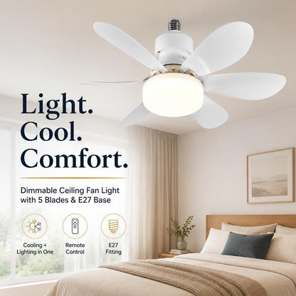 BreezeLuxe™ - No Electrician. No Wiring. Just Screw It In.