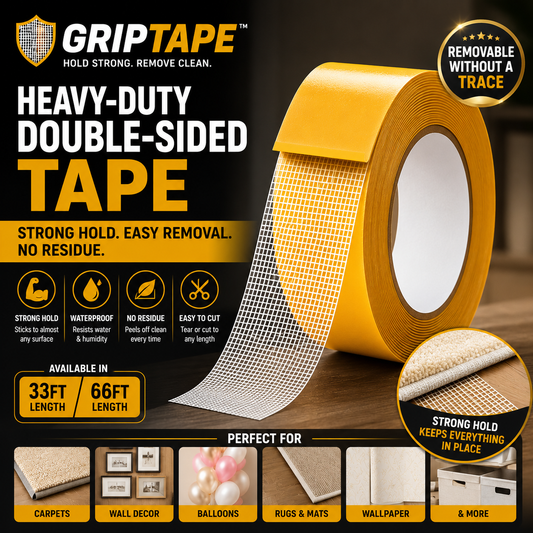 GripTape™ - Hang Anything. Anywhere. No Nails, No Damage, No Mess