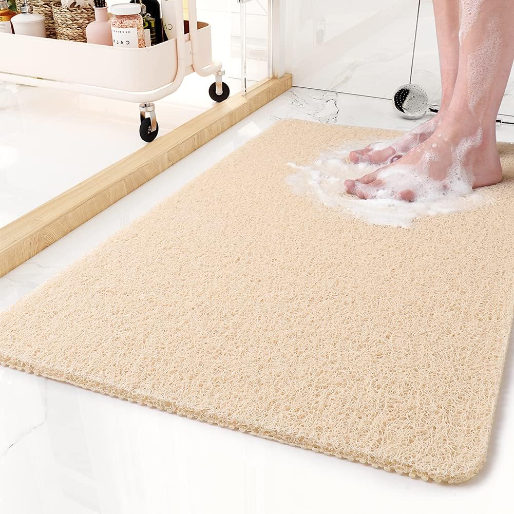 Serene Shower Mat Non Slip - Microban Fabric, Soft Texture
