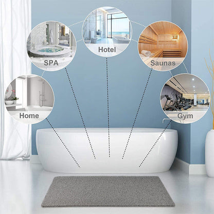 Serene Shower Mat Non Slip - Microban Fabric, Soft Texture